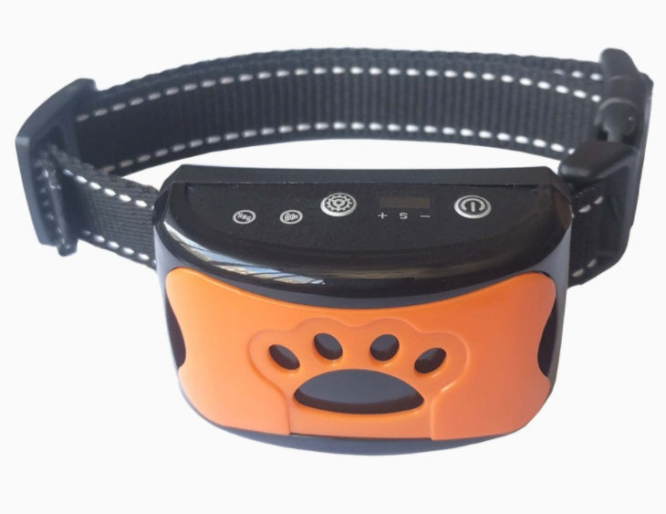 Collier de dressage pour chien, étanche, électrique, télécommande, rechargeable, anti-aboiement, avec son de vibration et de choc